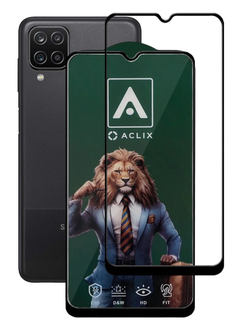 ACLIX Antistatic ESD Dustproof Premium Quality High Definition Tempered Glass Screen Protector Designed For Samsung Galaxy A12 - Image 1