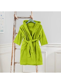 Daffodil (Green) Premium 12 Year Kids Hooded Bathrobe (125x133 Cm) Terry Cotton, Highly Absorbent and Quick dry, Hotel and Spa Quality Bathrobe for Boy and Girl-400 Gsm - pzsku/ZAC72DBBE60F04942232BZ/45/_/1733475671/0b4655ca-b15e-4730-bb1c-e29aa9980796