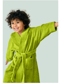 Daffodil (Green) Premium 12 Year Kids Hooded Bathrobe (125x133 Cm) Terry Cotton, Highly Absorbent and Quick dry, Hotel and Spa Quality Bathrobe for Boy and Girl-400 Gsm - pzsku/ZAC72DBBE60F04942232BZ/45/_/1733475692/51868671-6294-4982-90f7-27288b31fc12