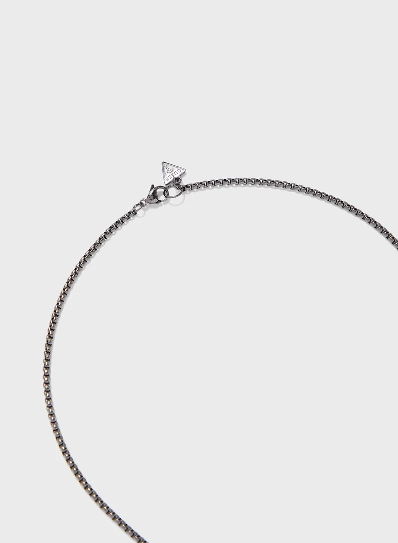 GUESS Lion Coin Pendant Necklace