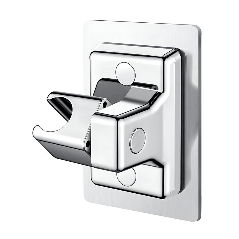 Rotating Shower Holder - Adjustable 360 Degree Wall Mount with Strong Double-Faced Adhesive for Secure Modern Bathroom Organization and Elegant Space-Saving Convenience - Image 1