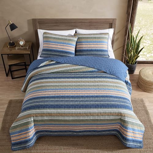 Eddie Bauer - Twin Quilt Set, Reversible Cotton Bedding with Matching Sham, Home Decor for All Seasons (Yakima Green, Twin) - Image 2