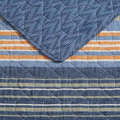 Eddie Bauer - Twin Quilt Set, Reversible Cotton Bedding with Matching Sham, Home Decor for All Seasons (Yakima Green, Twin) - Image 3