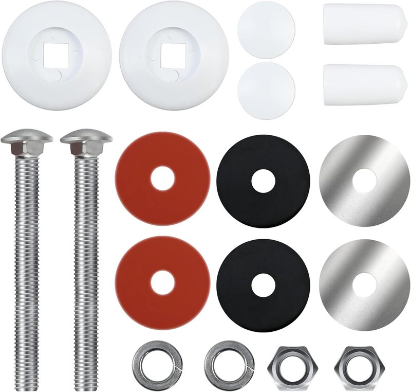 Vsttar 67-209-911-SS Mounting Kit for Pool Diving Board Replacement for Two Hole Residential Diving Board, Fit for 67-209-911-SS Residential Diving Board Mounting Kit, White - Image 1