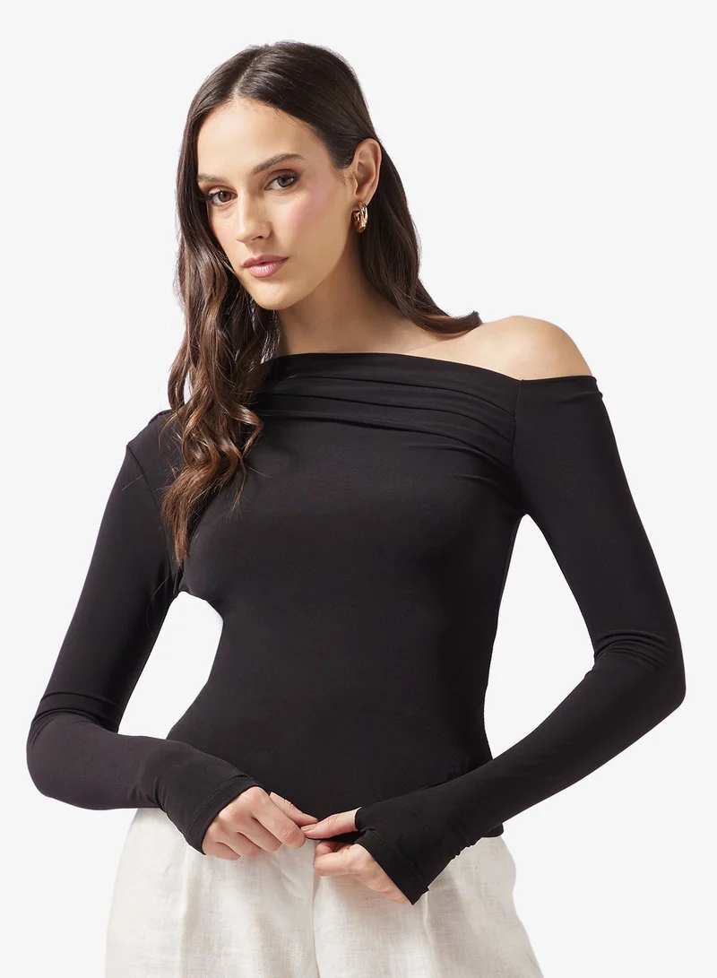 ELLA Top With Asymmetric Neck