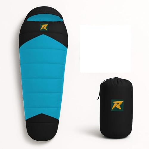 Rocksport Camplite +10°C to +20°C Mummy Shape Sleeping Bag for Camping, Hiking, Indoor & Outdoor, Warm Sleep Bag l Free Adventure Pass - Image 1