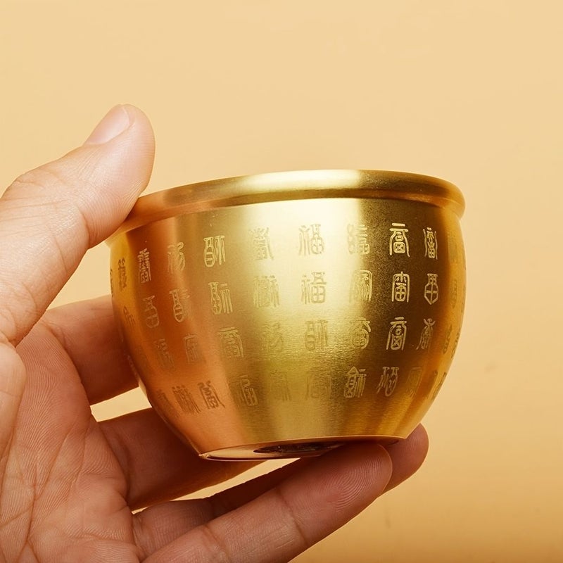 موديل ب حوض صغير من البرونز للزينة المكتبية، تعويذة للثروة والحظ السعيد، صحن كنز ومنفضة سجائر - Image 5