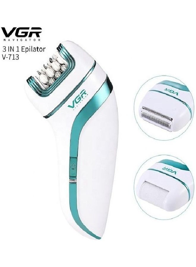 VGR V-713 Erofessional 3 in 1 Epliator - Image 1