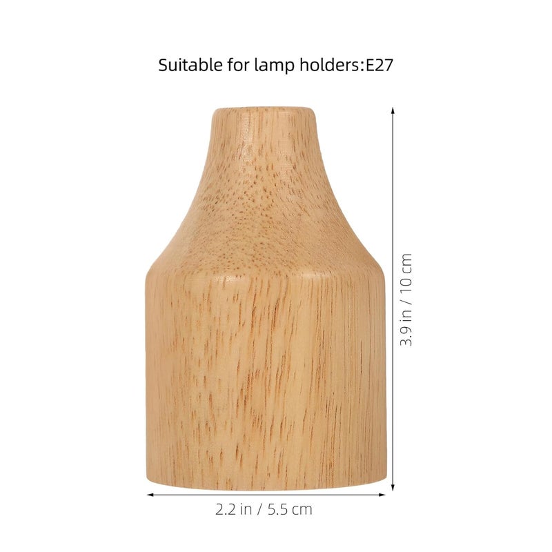 Wooden Pendant Light Socket Holder Base Easy Installation for Bedroom Kitchen Restaurant Lighting - Image 3