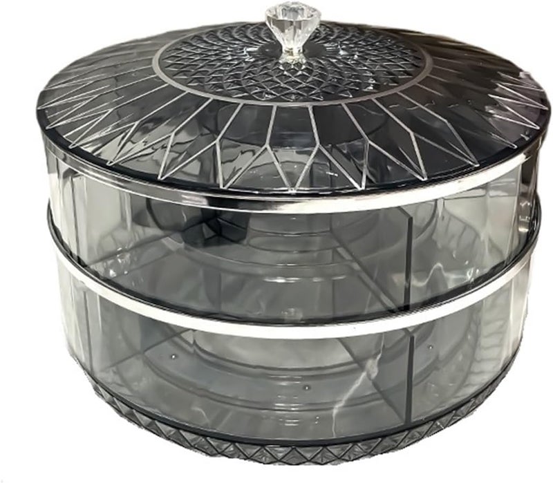 Dried fruit plate, nut storage box, living room coffee table,Compatible For household use(B) - Image 1