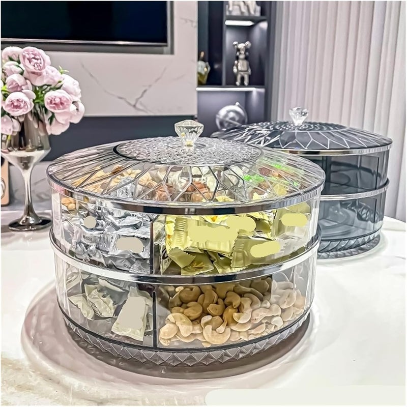 Dried fruit plate, nut storage box, living room coffee table,Compatible For household use(B) - Image 3