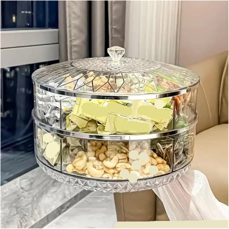 Dried fruit plate, nut storage box, living room coffee table,Compatible For household use(B) - Image 4
