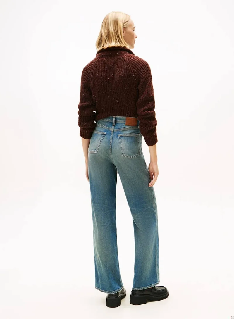 تومي جينز سويتشيرت بقصّة عادية