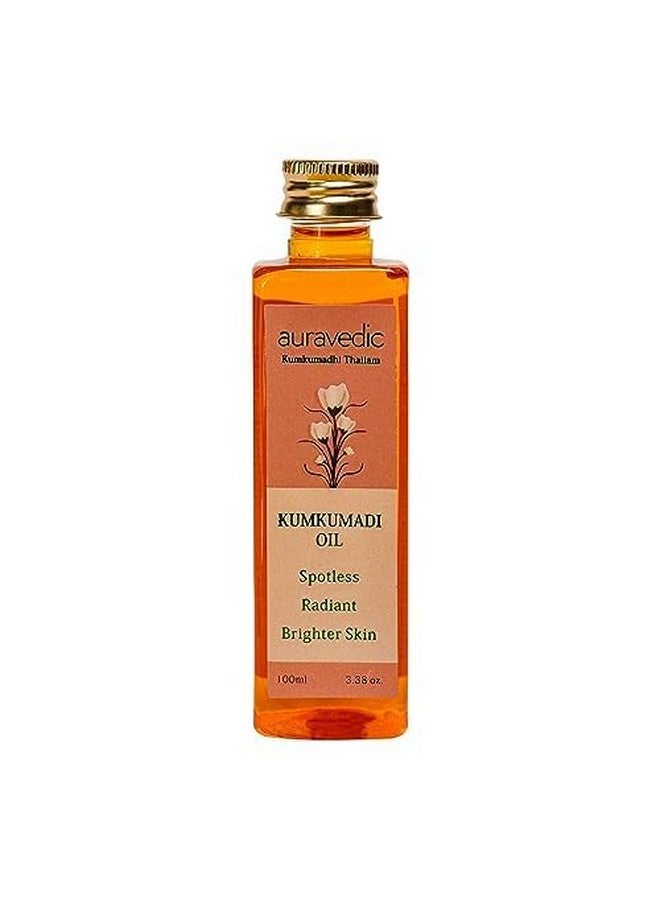 Auravedic Kumkumadi Oil, 100 Ml. Kumkumadi Face Oil For Glowing Skin. Kumkumadi Tailam From Kerala. - Image 1