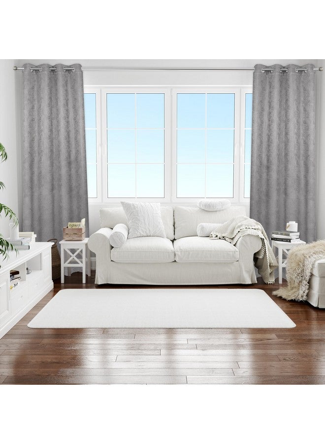 Ultica Fab® Decorative Premium Blackout Curtains for Bedroom | 100% Light Blocking, Thermal Insulated Window Panels | Energy Efficient, Noise Reducing Drapes | 9x4 feet, Set of 2,Grey - Image 2