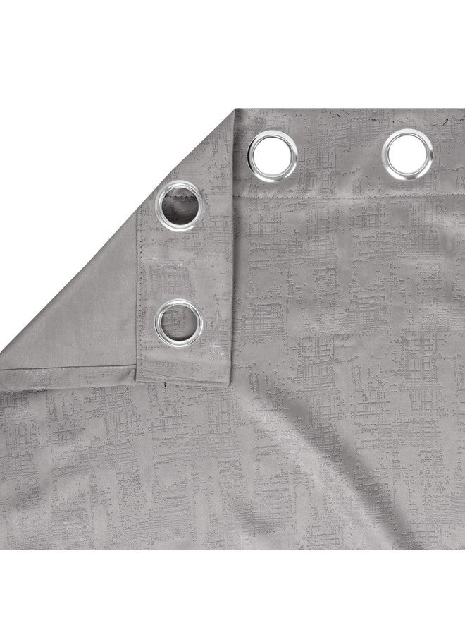 Ultica Fab® Decorative Premium Blackout Curtains for Bedroom | 100% Light Blocking, Thermal Insulated Window Panels | Energy Efficient, Noise Reducing Drapes | 9x4 feet, Set of 2,Grey - Image 3