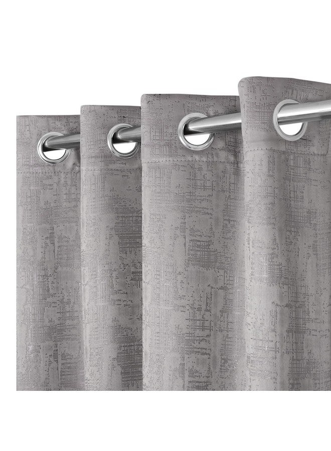 Ultica Fab® Decorative Premium Blackout Curtains for Bedroom | 100% Light Blocking, Thermal Insulated Window Panels | Energy Efficient, Noise Reducing Drapes | 9x4 feet, Set of 2,Grey - Image 1