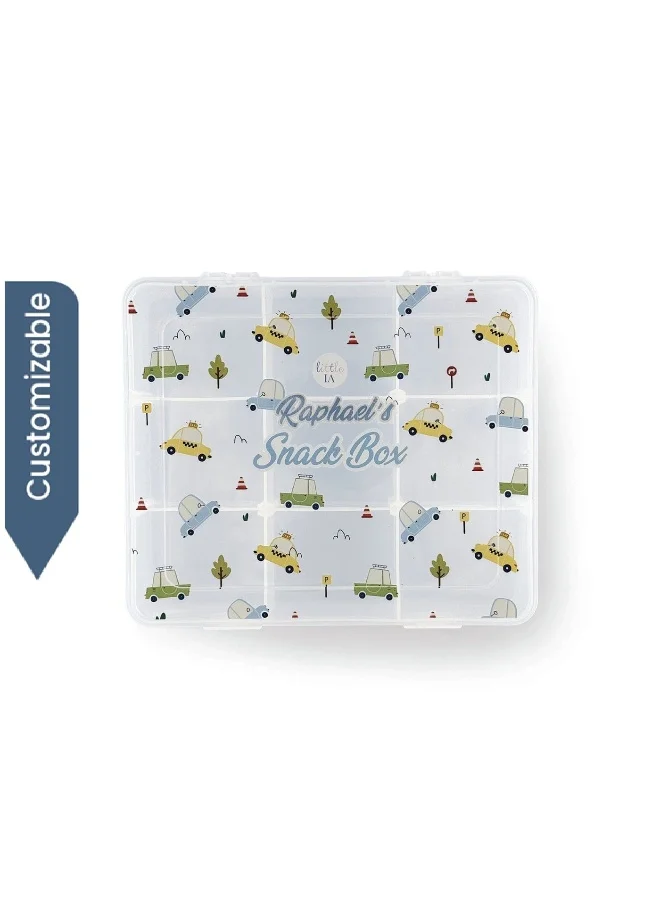 Little IA 9-Compartment Snack Box, Cars