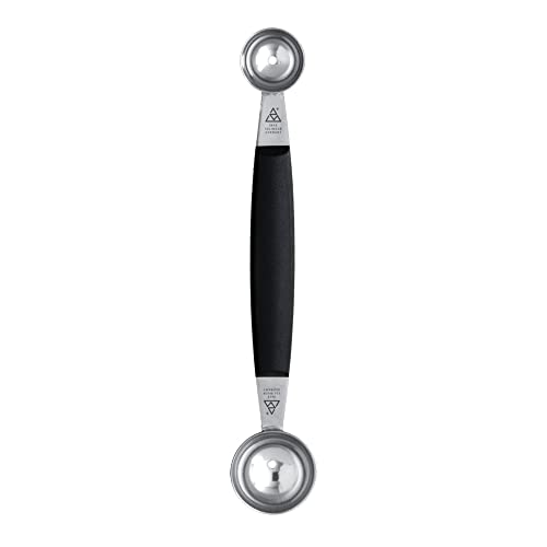 triangle Double Melon Baller - Two-Sided 0.9/1.2 in (22/30 mm) Stainless Steel Scoops for Fruits, Vegetables, Butter & More - Comfortable Handle - Dishwasher Safe - Made in Germany - Image 1