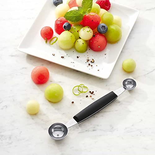 triangle Double Melon Baller - Two-Sided 0.9/1.2 in (22/30 mm) Stainless Steel Scoops for Fruits, Vegetables, Butter & More - Comfortable Handle - Dishwasher Safe - Made in Germany - Image 4