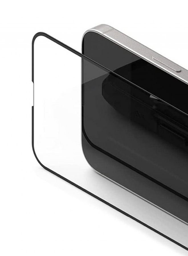 واقي شاشة من الزجاج المقوى ثلاثي الأبعاد لهاتف أبل آيفون 13 برو / 13 شفاف - Image 2