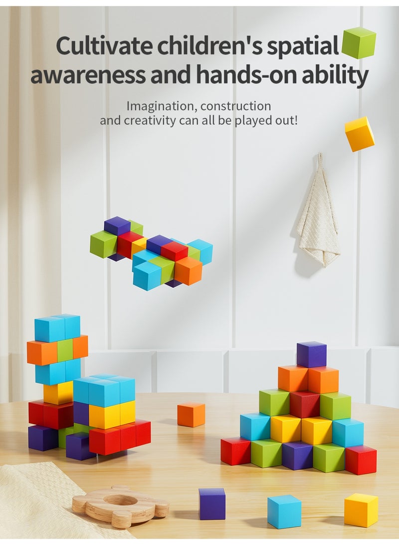 RAKAY Magnetic Building Blocks Set, 96 Pieces, Educational STEM Construction Toy with Strong Magnetic Force - Image 5