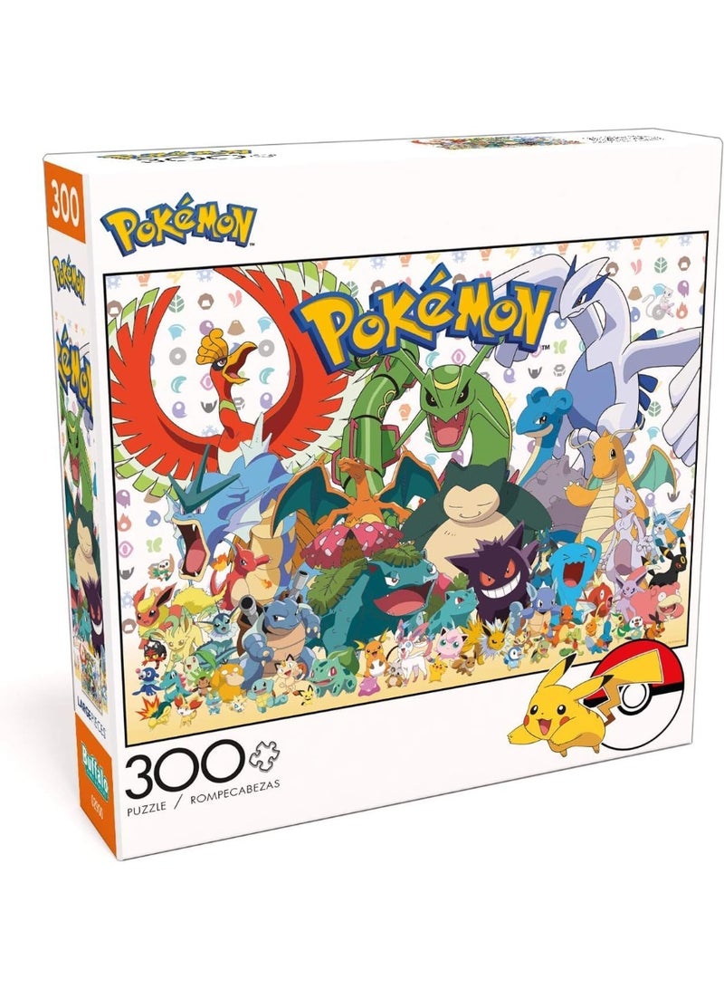 Buffalo Games - Pokémon - Fan Favorites - 300 Large Piece Jigsaw Puzzle Multicolor, 21.25"L X 15"W