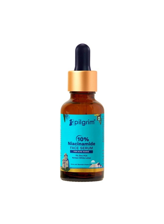 PILGRIM 10% Niacinamide Face Serum For Acne Marks 30Ml | Fades Blemishes & Dark Spots | Oil Control | Brightens & Evens Skin Tone | All Skin Types | Women & Men | - Image 1