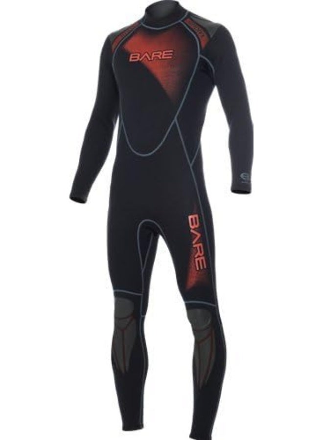 Bare BARE WETSUIT 1MM SPORT FULL MENS RED - ML