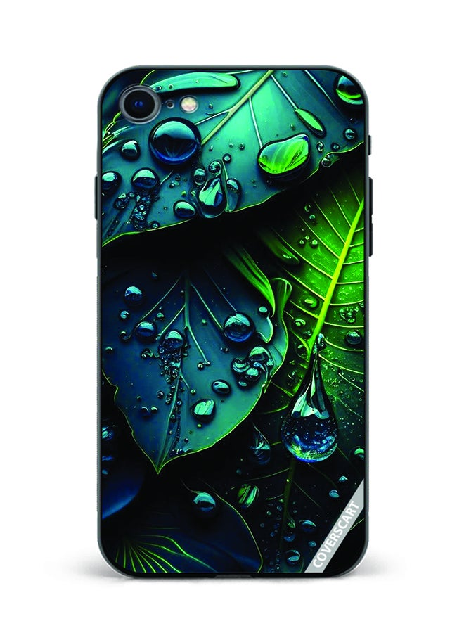Protective Case Cover For Apple iPhone SE 2022 Leaves Design Multicolour
