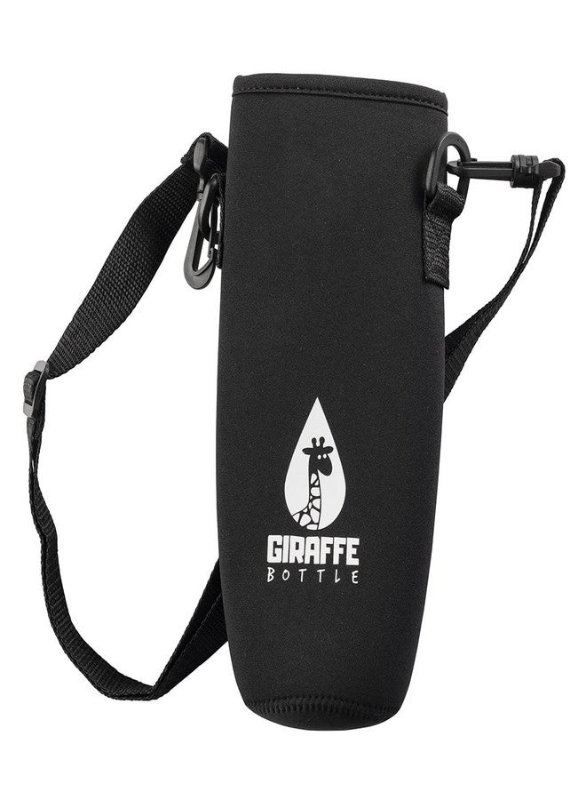 Giraffe Bottle Neoprene Bottle Carrier with Strap - Image 1