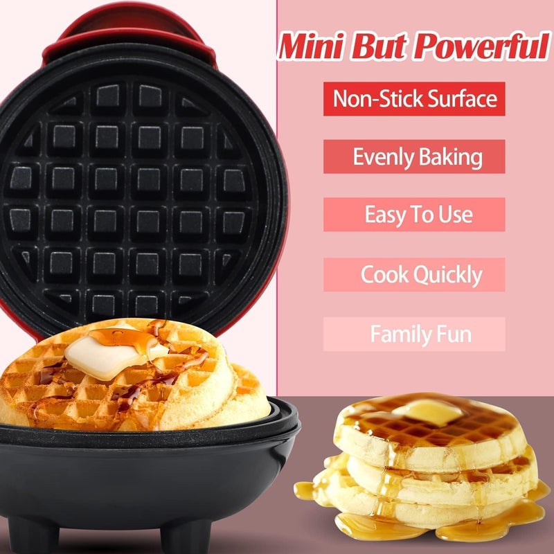 BIYALI 3 In 1 Mini Waffles Maker Machine For Home Small Waffle Making Iron Electric Wafers Maker Machine Pancake Maker 350W Multicolor - Image 5