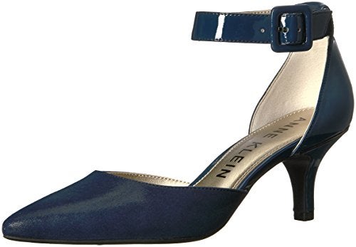 ANNE KLEIN حذاء آن كلاين النسائي فابولست صناعي، أزرق داكن، 5 M US - Image 5