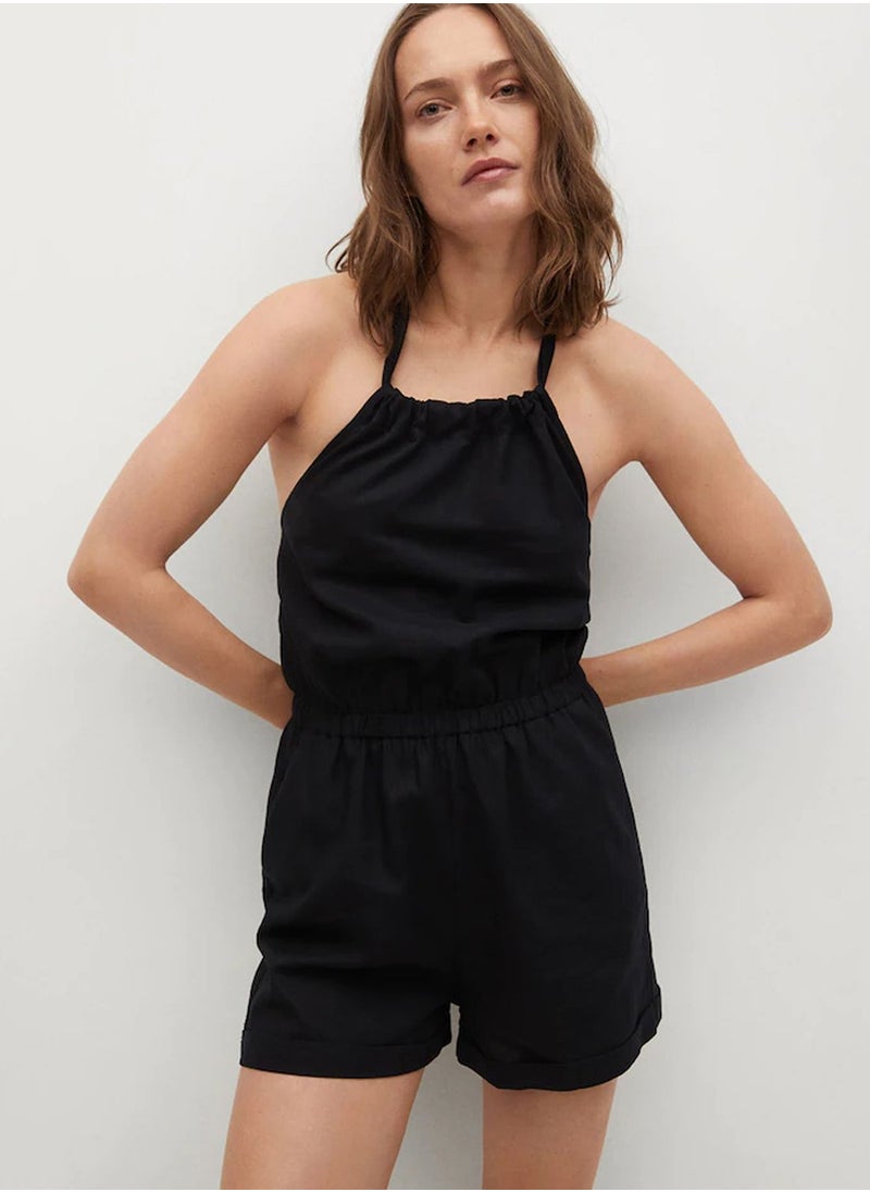 MANGO - Halter Neck Playsuit - Image 1