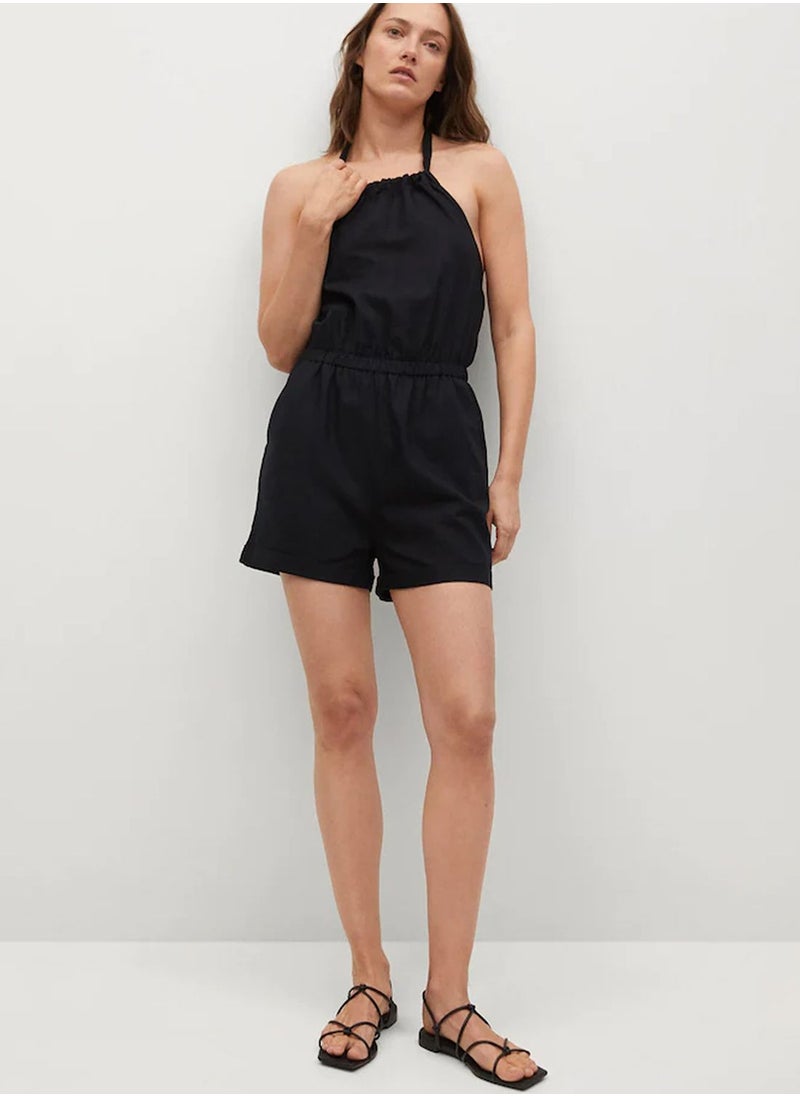MANGO - Halter Neck Playsuit - Image 1