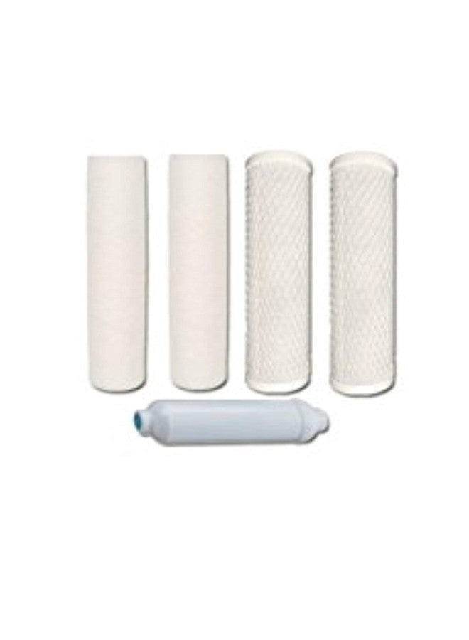 CFS - Replacement Water Pre & Post Filter Set includes Sediment, Carbon Block, GAC Inline Cartridges Compatible with Purwater PW-RO4L Models - 1/4 Quick Connect - Reverse Osmosis Replacement Kit - Image 1