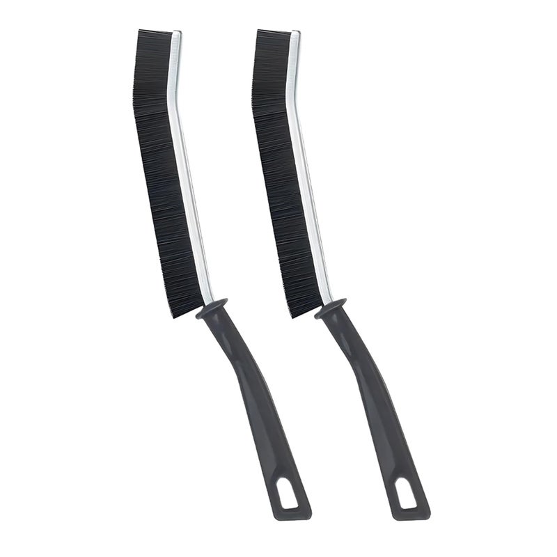 Vexton 2PC Hard Bristle Plastic Crevice Mini Gap Cleaning Brush Set for Bathroom, Kitchen, Tiles, Window Slot, Dead Corner - Image 1