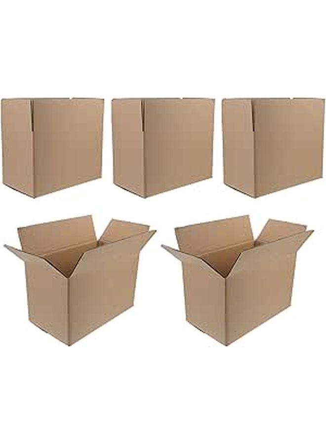 5Pcs Small Corrugated Mailer Boxes 290x170x190mm For Packaging Moving And Small Business - Image 1