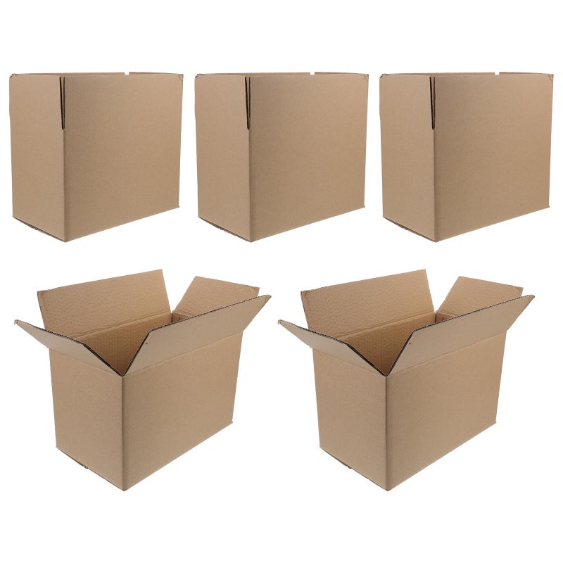 5Pcs Small Corrugated Mailer Boxes 290x170x190mm For Packaging Moving And Small Business - Image 2