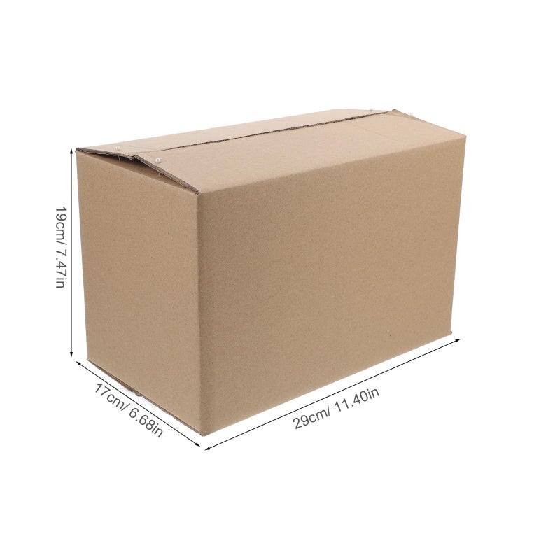 5Pcs Small Corrugated Mailer Boxes 290x170x190mm For Packaging Moving And Small Business - Image 3