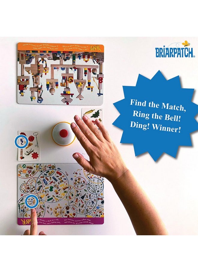 Briarpatch - I Spy Eagle Eye Find It Game Sharpen Your Senses With Fast Furious And Fun Matching! Includes 30 Double Sided Cards 4 Game Boards And A Bell For 2 To 4 Players Ages 5 And Above - Image 1