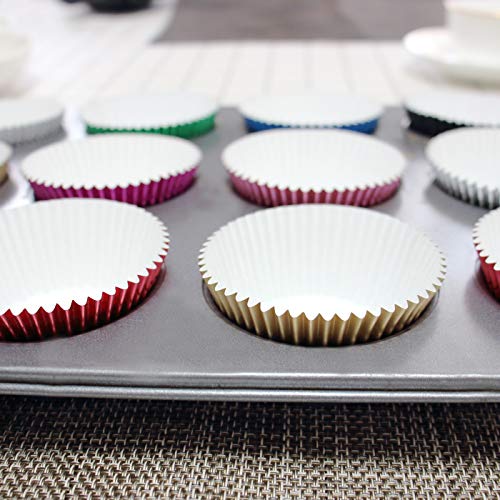 Eoonfirst Gold Foil Cupcake Case Liners Wrappers Baking Muffin Paper Cups 198 Pcs - Image 4