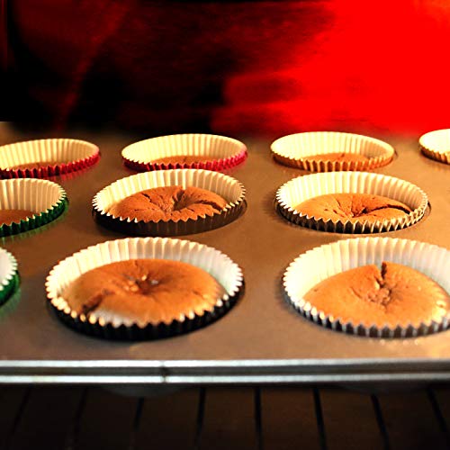 Eoonfirst Gold Foil Cupcake Case Liners Wrappers Baking Muffin Paper Cups 198 Pcs - Image 5