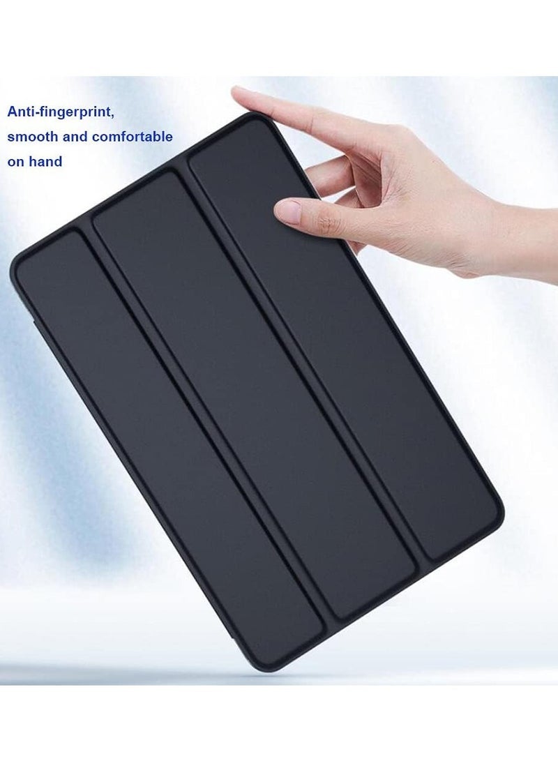 Gravity Soft Smart Case with Pencil Holder Foldable Stand Compatible with iPad 10.2 Inch 9th / 8th / 7th Generation 2021/2020/2019, iPad Air 3rd Generation, iPad Pro 10.5 Inch (Black with Matt Clear) - Image 4