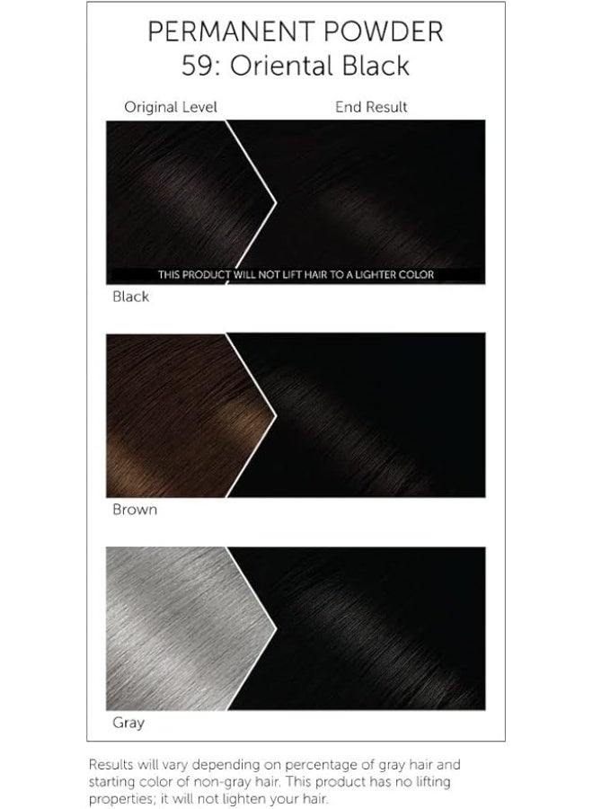 Bigen #59 Oriental Black Permanent Powder - 3 Pack - Image 2