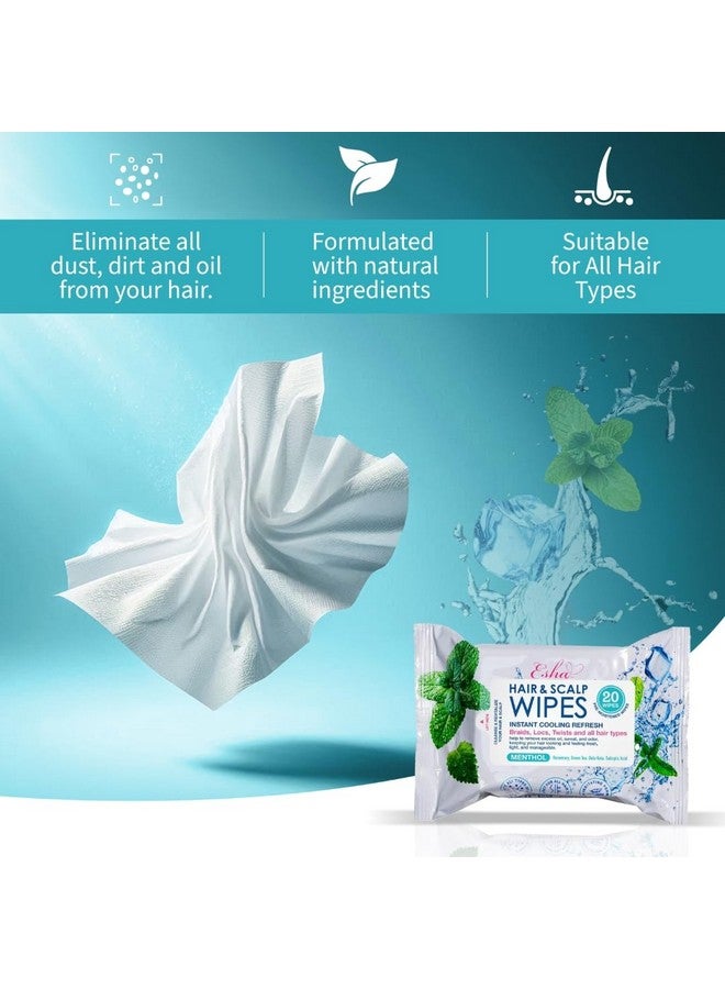 ESHA Hair & Scalp Wipes: Instant Cooling Refresh for Braids, Locs, Twists & All Hair Types - Stay Cool, Stylish, and Confident - Image 5