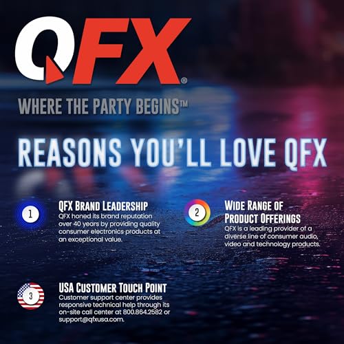 QFX Bluetooth 1965 Retro Car Replica Speaker, 3-inch Speakers, Hands Free Link, Built-in Microphone, FM Radio and LED Party Lights, Black - BT-1965-BLK - Image 2