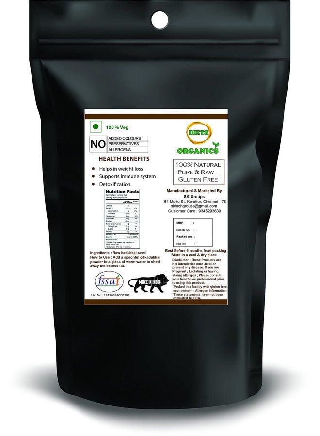 DIETS ORGANICS Kadukkai Powder -25 G (3) l Haritaki Powder l Terminalia Chebula Powder -25Gms - Image 2