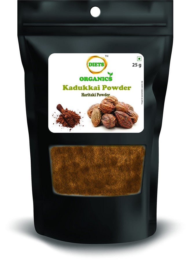 DIETS ORGANICS Kadukkai Powder -25 G (3) l Haritaki Powder l Terminalia Chebula Powder -25Gms - Image 1