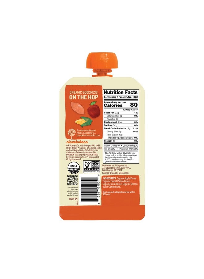 Pumpkin Tree Peter Rabbit Organics, Apple, Sweet Potato, and Corn, 4.4 Ounce (Pack of 10) - Image 1